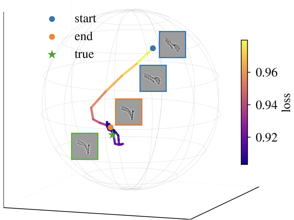 Pose optimization trajectory in DiffTM